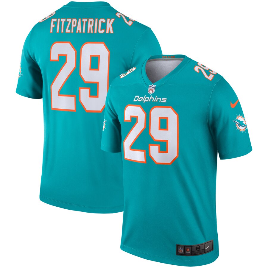 Men's Miami Dolphins Minkah Fitzpatrick Nike Aqua Legend Jersey