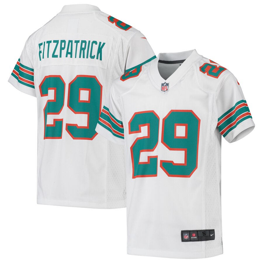 Youth Miami Dolphins Minkah Fitzpatrick Nike White Game Jersey