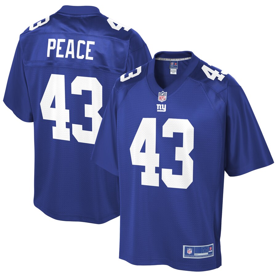 Men's New York Giants Chris Peace NFL Pro Line Royal Player Jersey