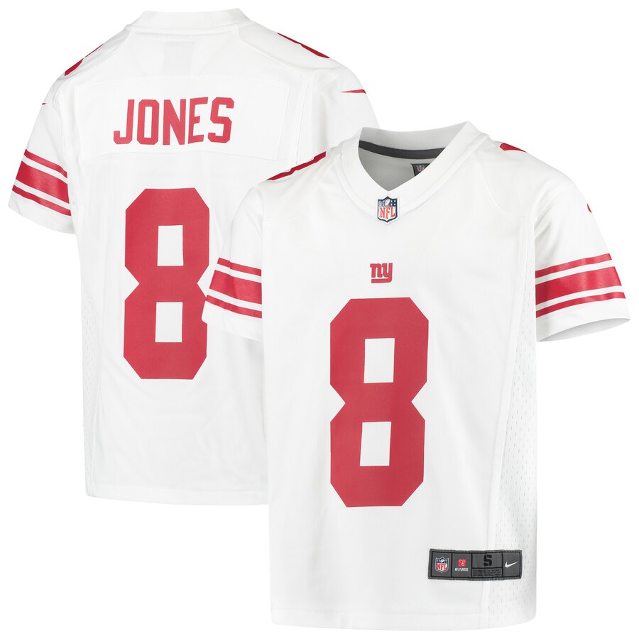 Youth New York Giants Daniel Jones Nike White Game Jersey