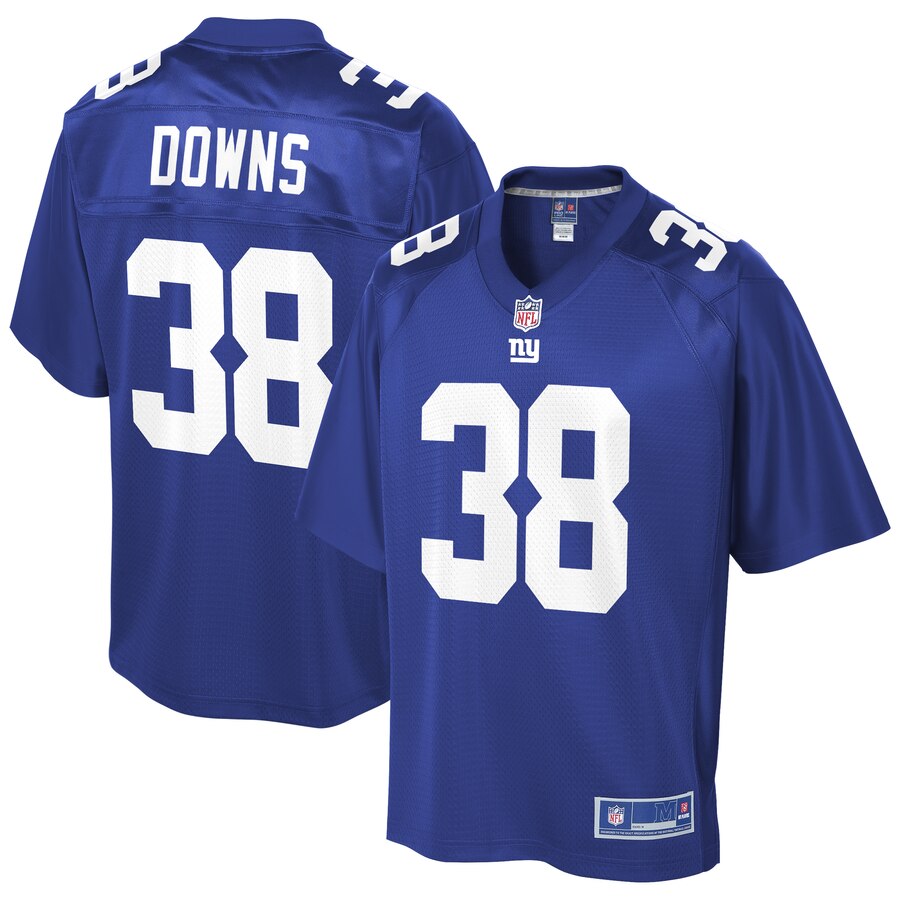 Men's New York Giants Devante Downs NFL Pro Line Royal Player Jersey