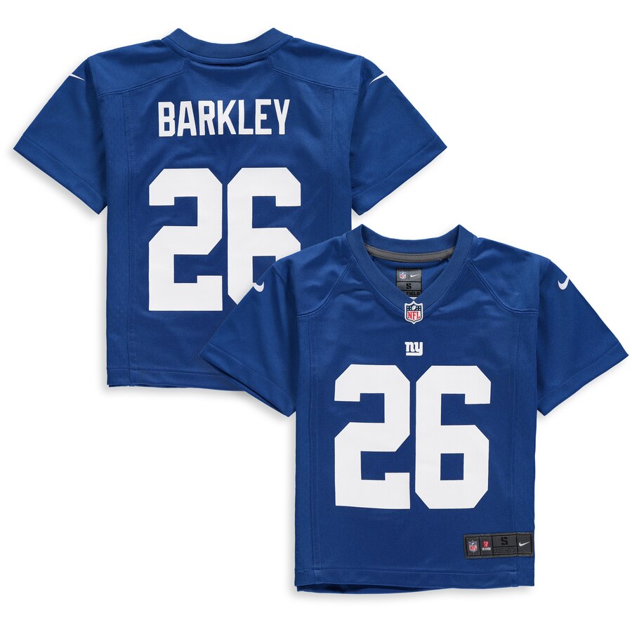 Preschool New York Giants Saquon Barkley Nike Royal Game Jersey