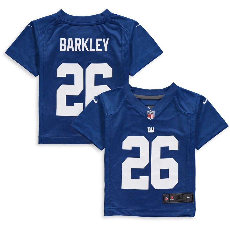 Toddler New York Giants Saquon Barkley Nike Royal Game Jersey