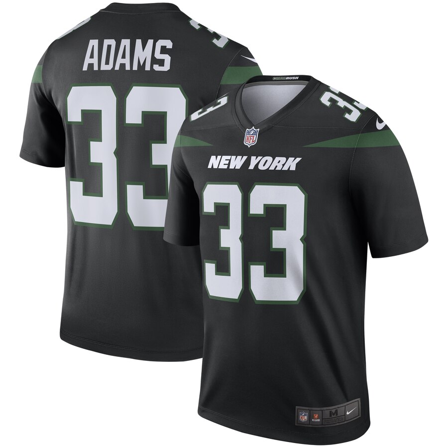 Men's New York Jets Jamal Adams Nike Stealth Black Color Rush Legend Jersey