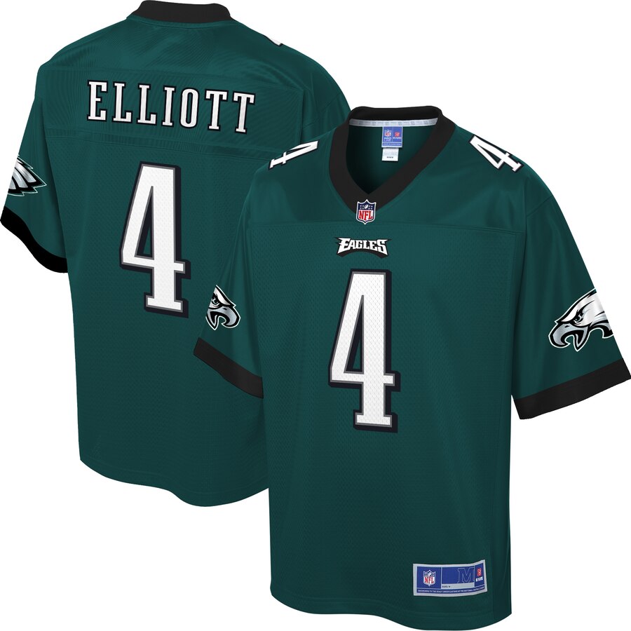 Men's Philadelphia Eagles Jake Elliott NFL Pro Line Midnight Green Player Jersey