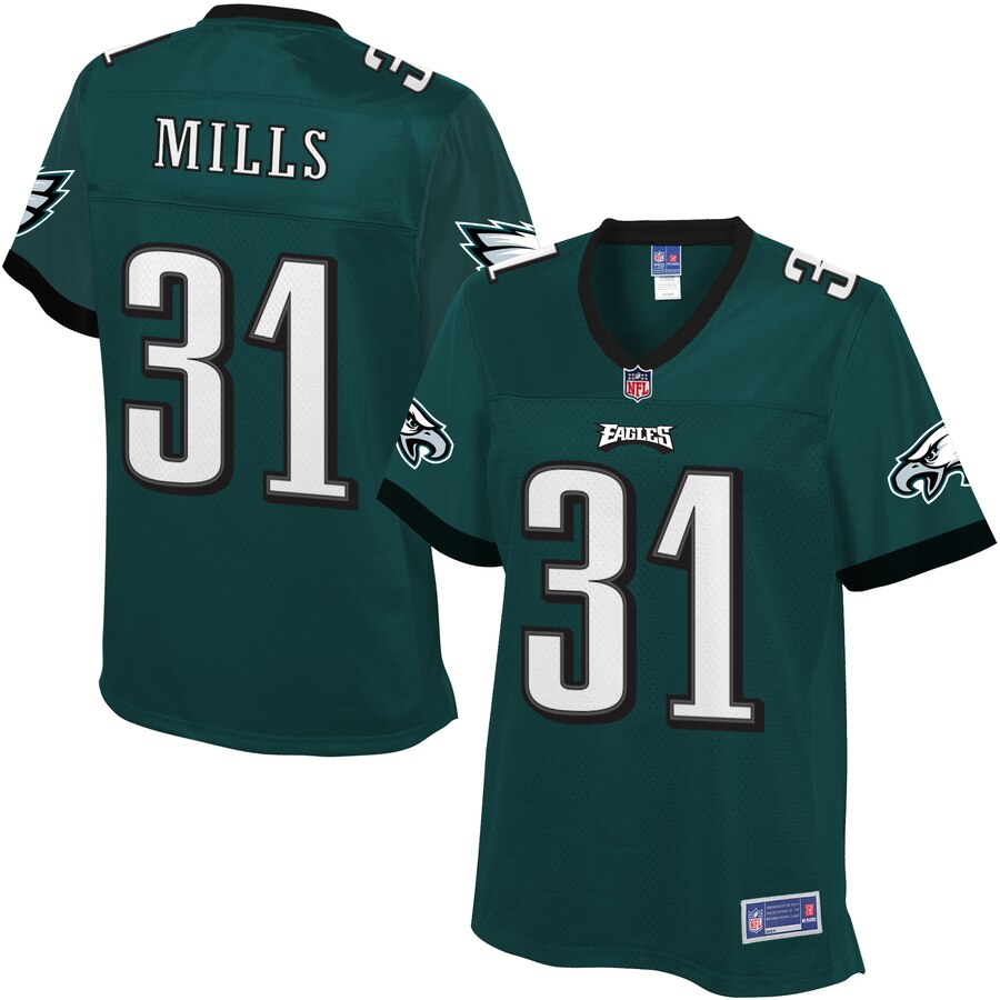 Women's Philadelphia Eagles Jalen Mills NFL Pro Line Midnight Green Player Jersey