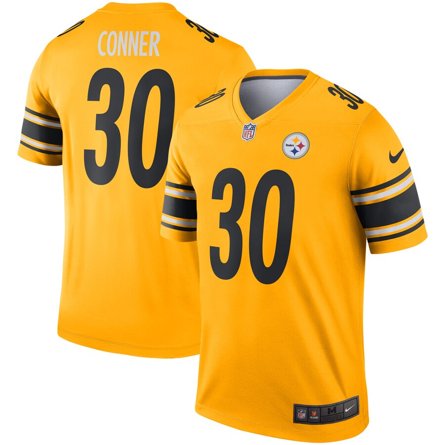 Men's Pittsburgh Steelers James Conner Nike Gold Inverted Legend Jersey