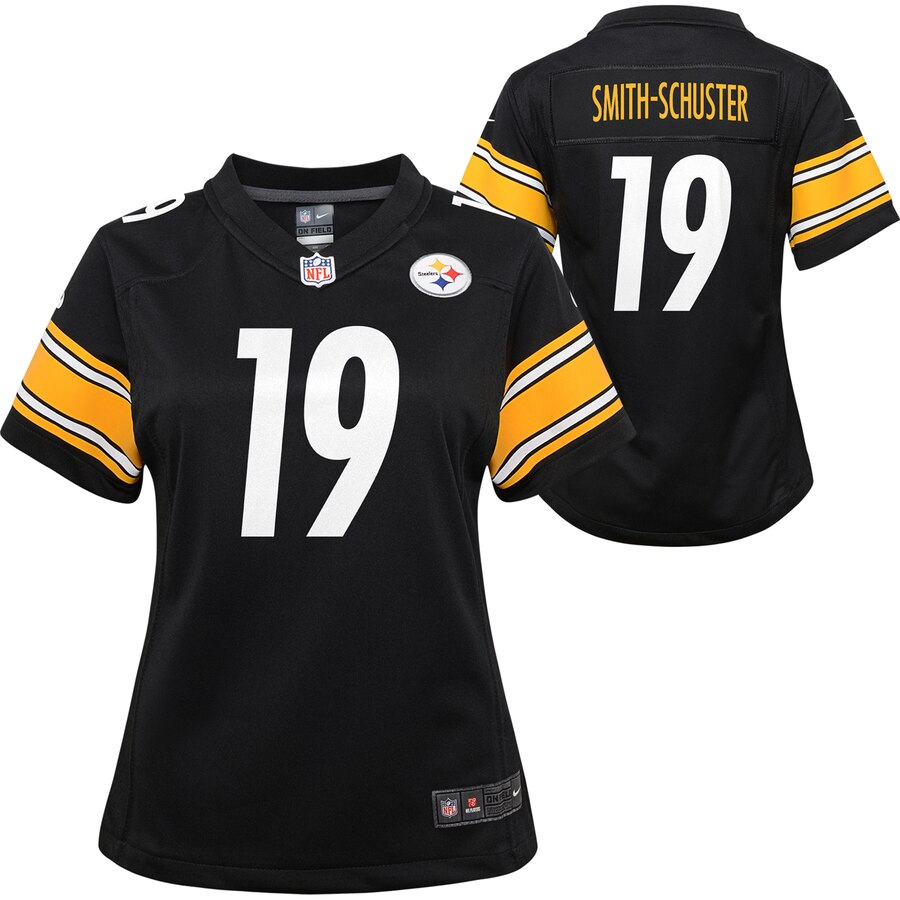 Girls Youth Pittsburgh Steelers JuJu Smith-Schuster Nike Black Game Jersey