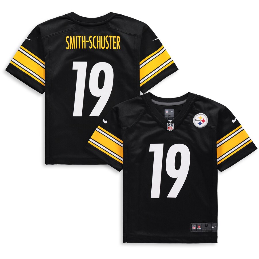 Preschool Pittsburgh Steelers JuJu Smith-Schuster Nike Black Player Game Jersey