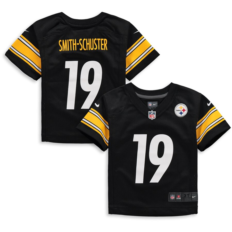 Toddler Pittsburgh Steelers JuJu Smith-Schuster Nike Black Player Game Jersey