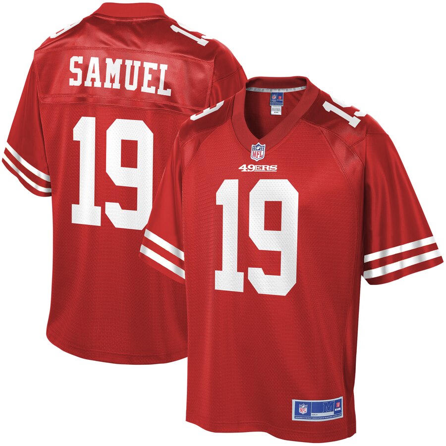 Men's San Francisco 49ers Deebo Samuel NFL Pro Line Scarlet Player Jersey