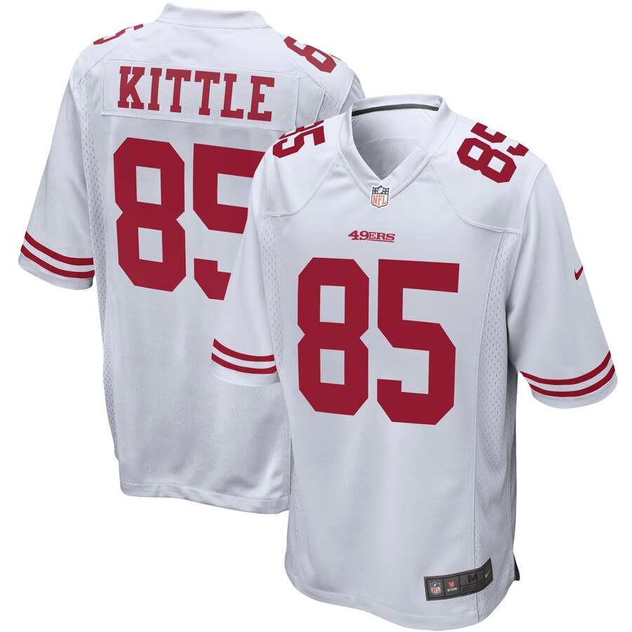 Men's San Francisco 49ers George Kittle Nike White Game Jersey