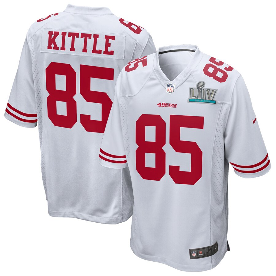 Men's San Francisco 49ers George Kittle Nike White Super Bowl LIV Game Jersey