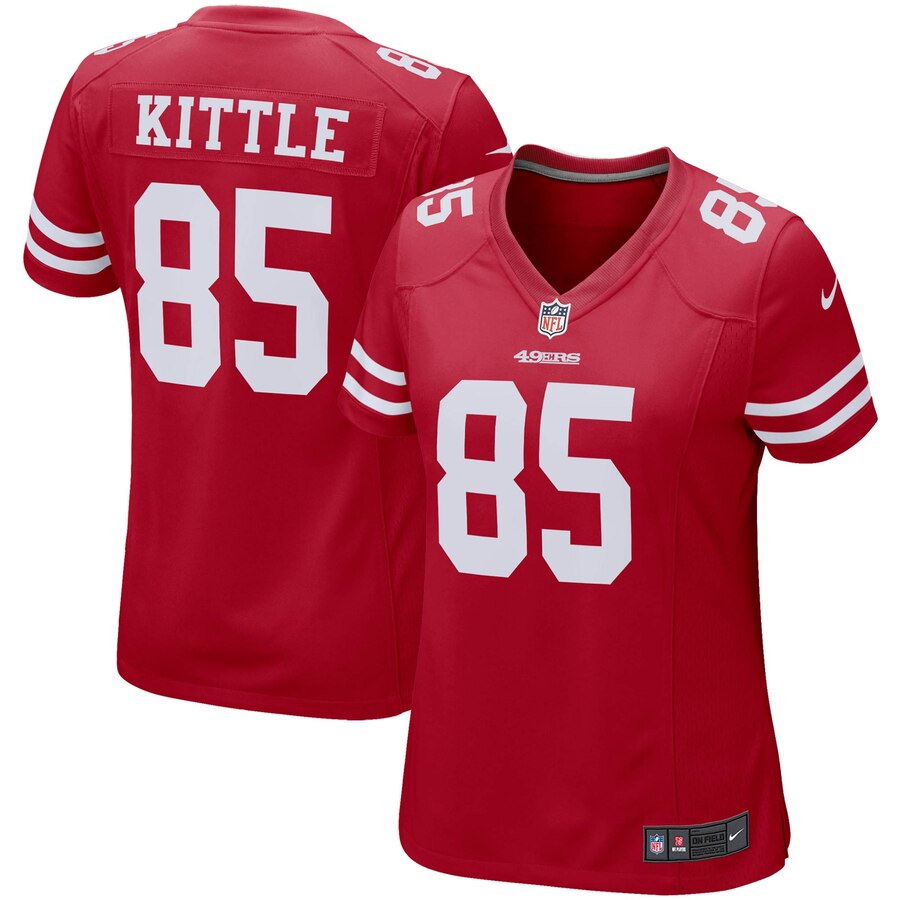 Women's San Francisco 49ers George Kittle Nike Scarlet Game Jersey