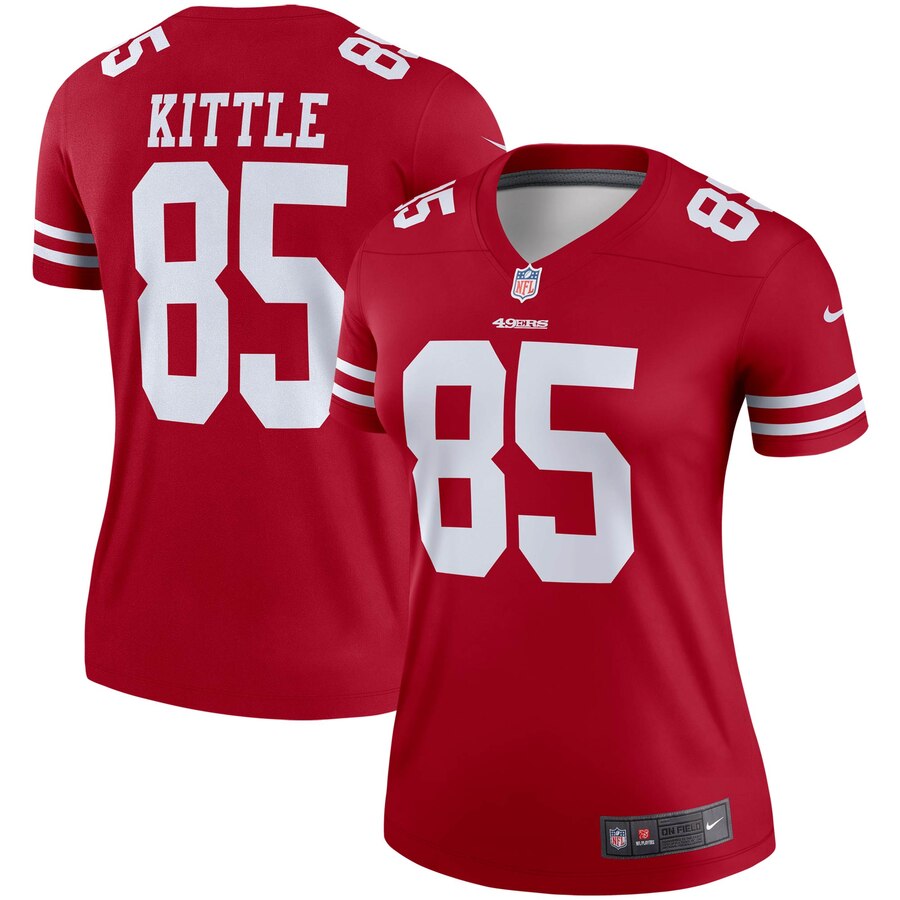 Women's San Francisco 49ers George Kittle Nike Scarlet Legend Jersey