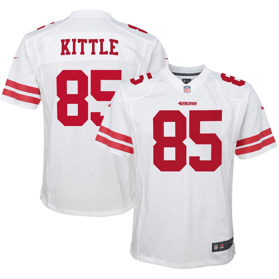 Youth San Francisco 49ers George Kittle Nike White Game Jersey