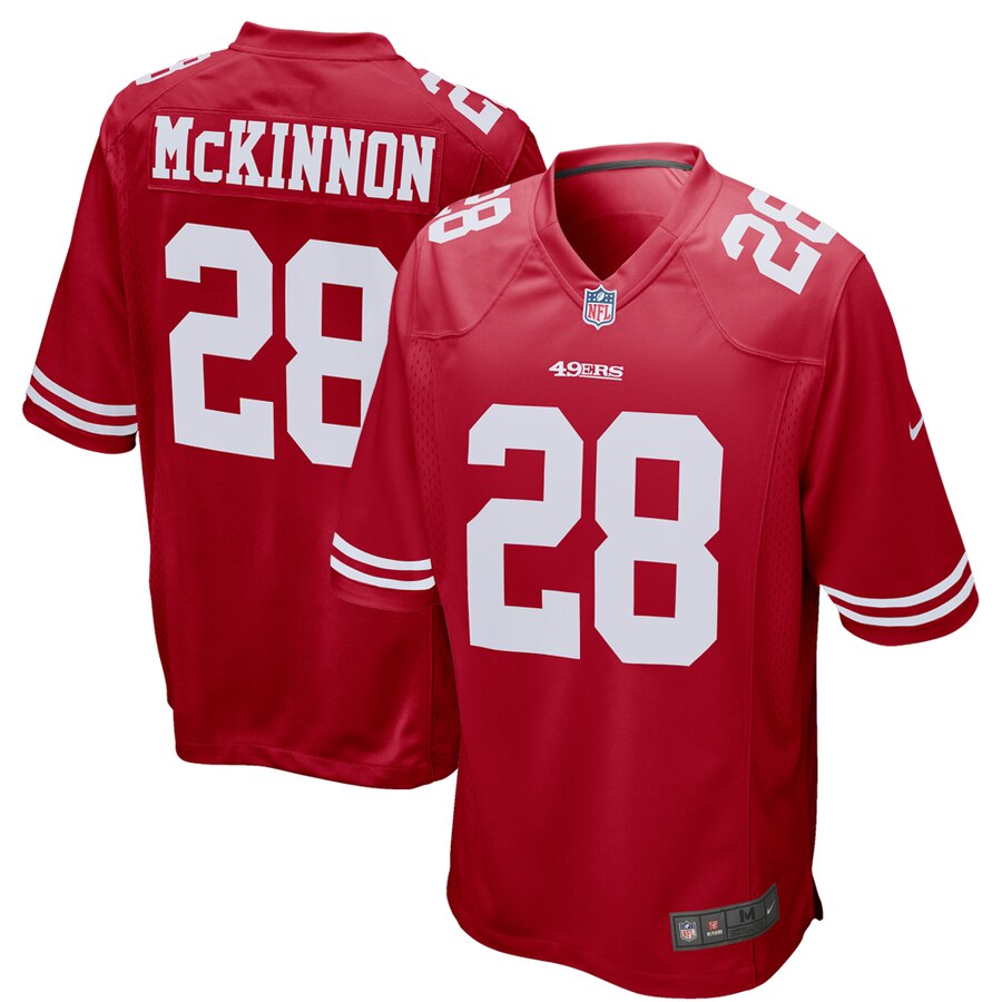 Men's San Francisco 49ers Jerick McKinnon Nike Scarlet Game Jersey