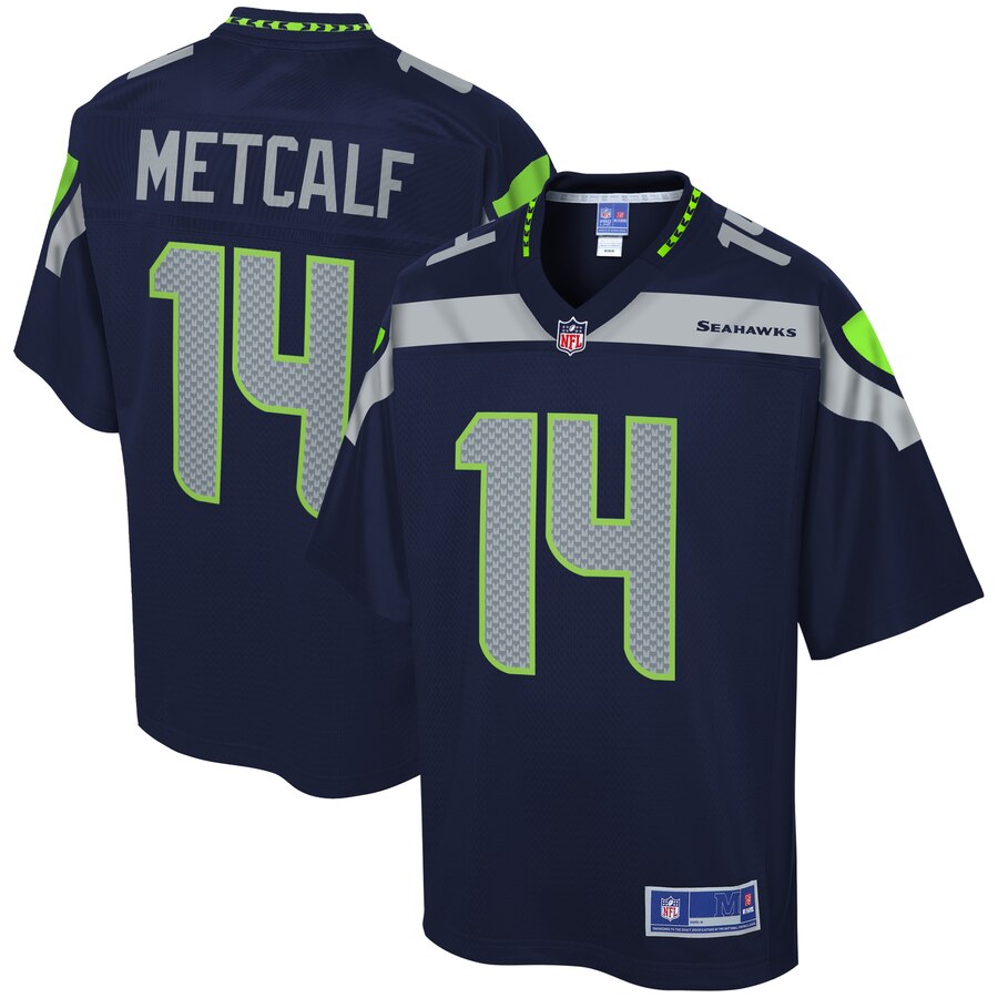 Youth Seattle Seahawks DK Metcalf NFL Pro Line College Navy Player Jersey