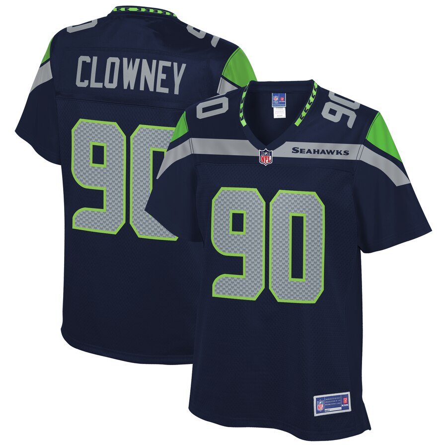 Women's Seattle Seahawks Jadeveon Clowney NFL Pro Line College Navy Player Jersey