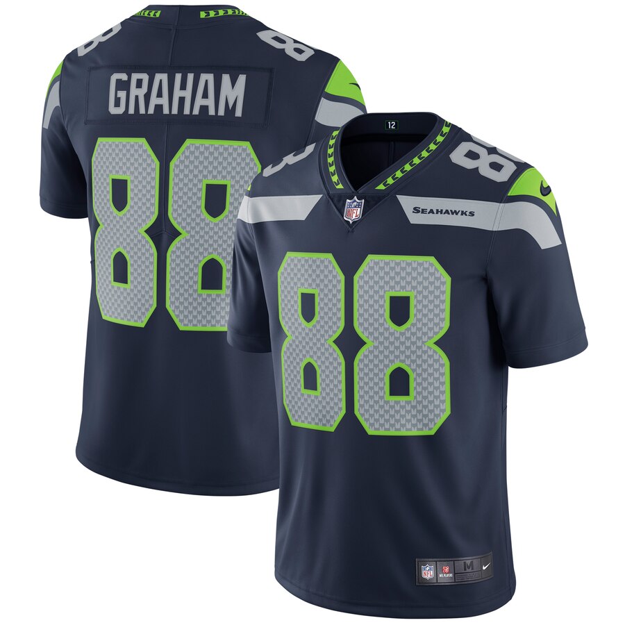 Men's Seattle Seahawks Jimmy Graham Nike College Navy Vapor Untouchable Limited Player Jersey