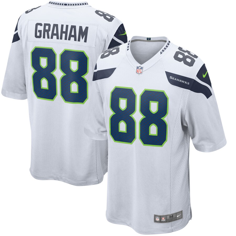 Youth Seattle Seahawks Jimmy Graham Nike White Game Jersey