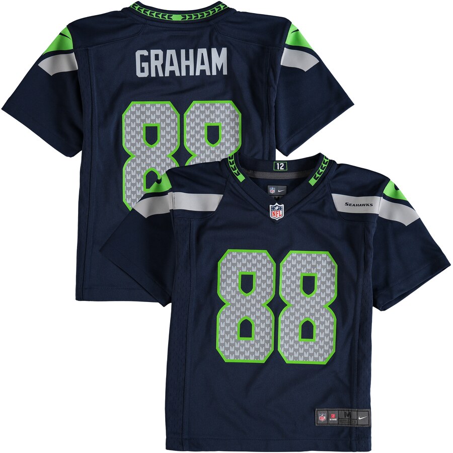 Preschool Seattle Seahawks Jimmy Graham Nike College Navy Game Jersey