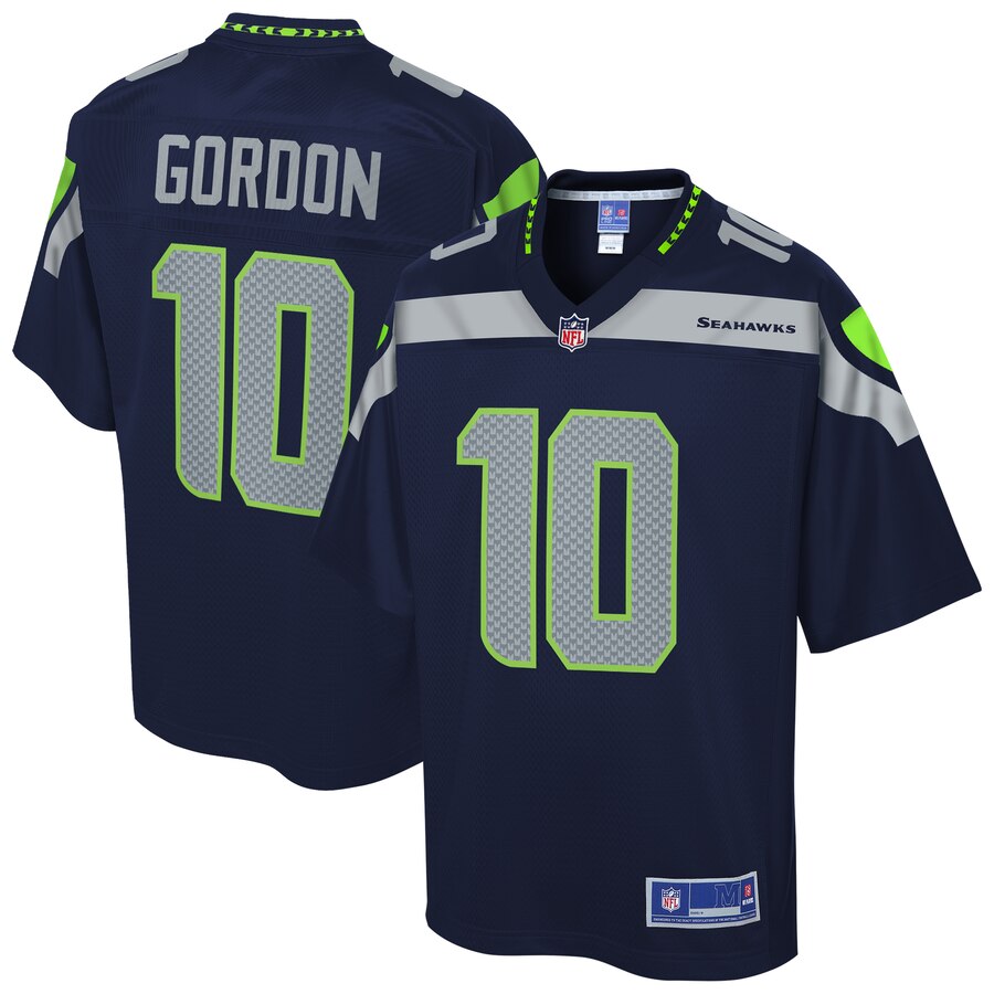 Men's Seattle Seahawks Josh Gordon NFL Pro Line College Navy Player Jersey