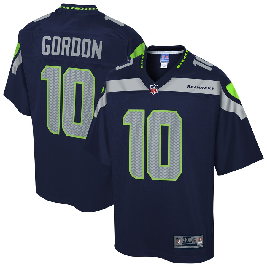 Men's Seattle Seahawks Josh Gordon NFL Pro Line College Navy Big & Tall Player Jersey