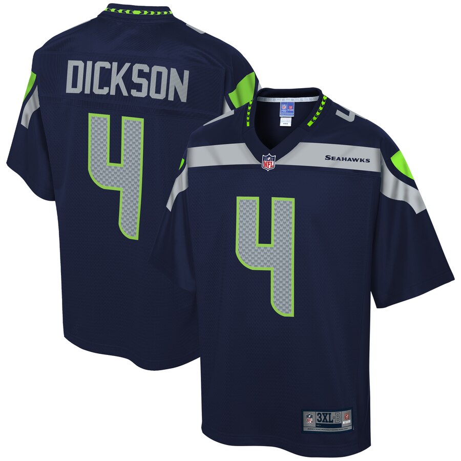 Men's Seattle Seahawks Michael Dickson NFL Pro Line College Navy Big & Tall Player Jersey