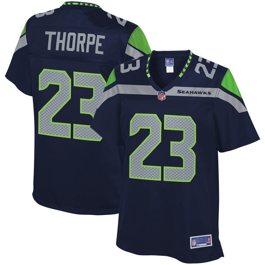 Women's Seattle Seahawks Neiko Thorpe NFL Pro Line College Navy Home Player Jersey