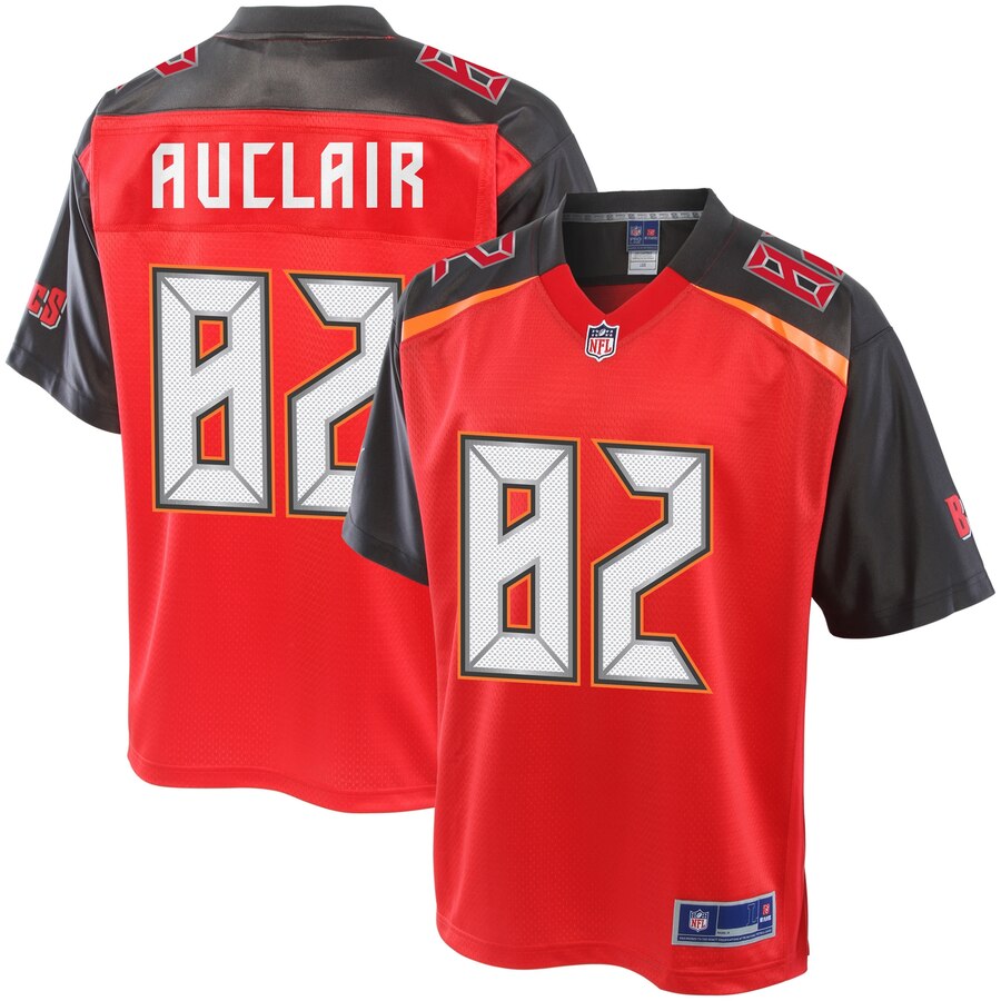 Men's Tampa Bay Buccaneers Antony Auclair NFL Pro Line Red Player Jersey