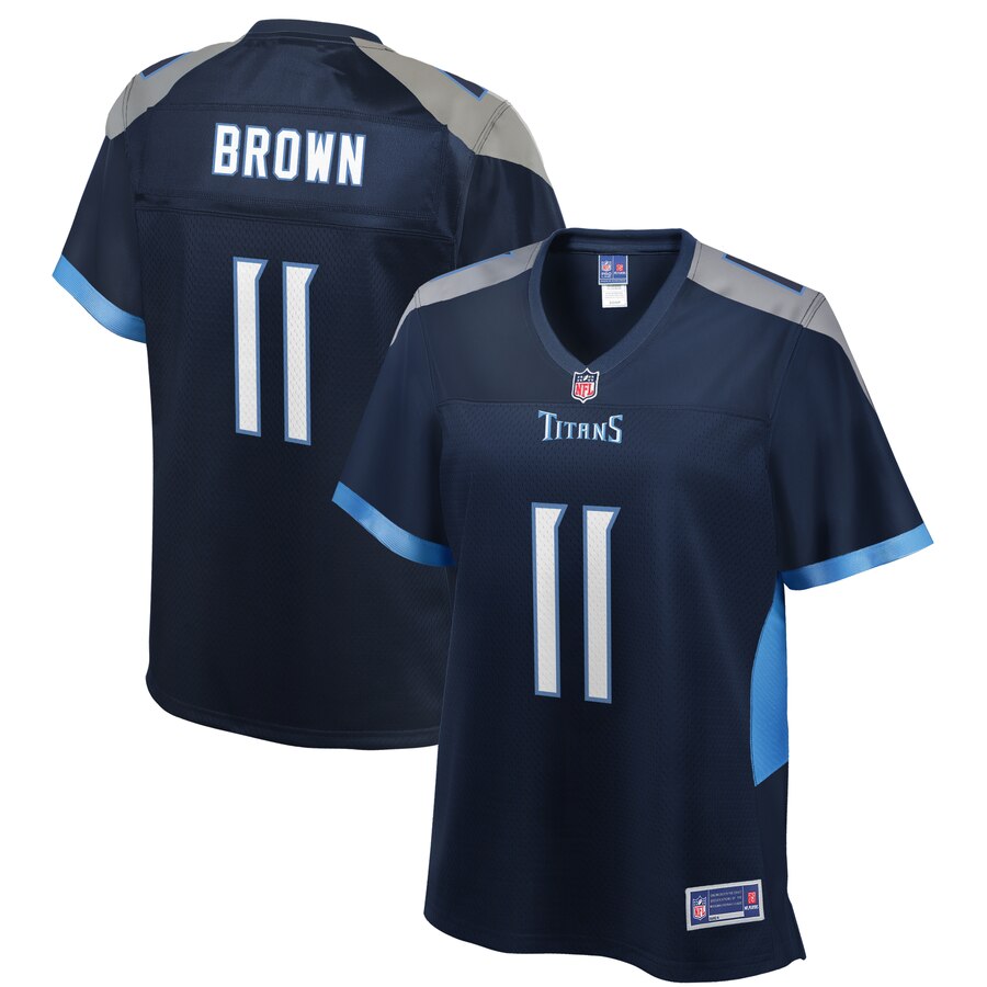 Women's Tennessee Titans AJ Brown NFL Pro Line Navy Player Jersey