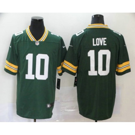 Jordan Love Limited NO.10 Green Vapor Untouchable Men's 2020 Packers Jersey