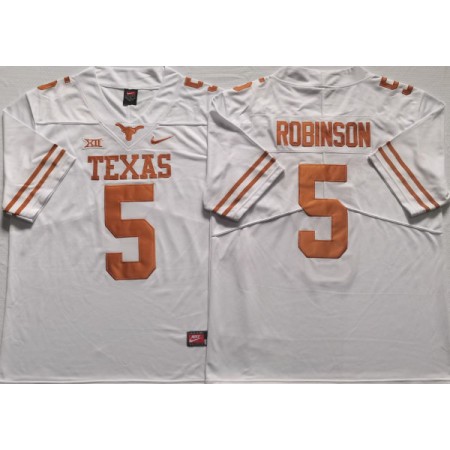 Bijan Robinson Jersey Texas Longhorns Vapor Untouchable White Jersey