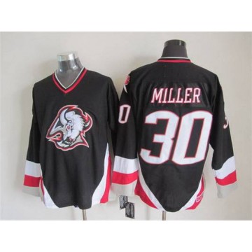 Sabres Ryan Miller Jersey Black 30 Men's 1996-97 CCM Vintage Throwback