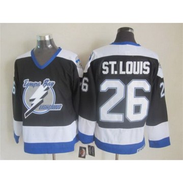 Men Tampa Bay Lightning Jersey Martin St.Louis 2000-2004 CCM Vintage Throwback Black