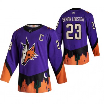 Men's Coyotes Oliver Ekman-Larsson Jersey Purple Alternate Reverse 2020-21 Retro