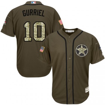 Green Yuli Gurriel Jersey Houston Astros Salute to Service Jerseys