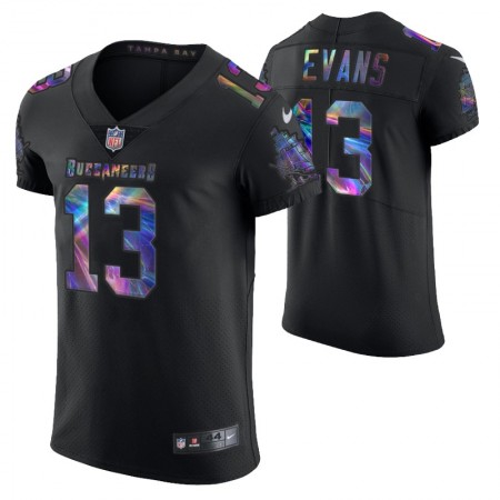 Men Tampa Bay Buccaneers Jersey Mike Evans Elite Vapor Golden Edition Black