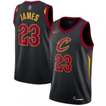 LeBron James Cleveland Cavaliers Jersey #23 Black Swingman Statement Edition