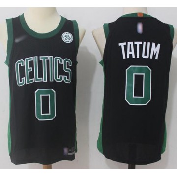 Boston Celtics #0 Jersey Jayson Tatum Swingman Statement Edition Black