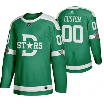 Custom Retro Dallas Stars Jersey Men's Green Green Winter Classic 2020