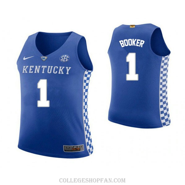 Devin Booker Kentucky Wildcats #1 Limited College Basketball Mens Jersey Blue