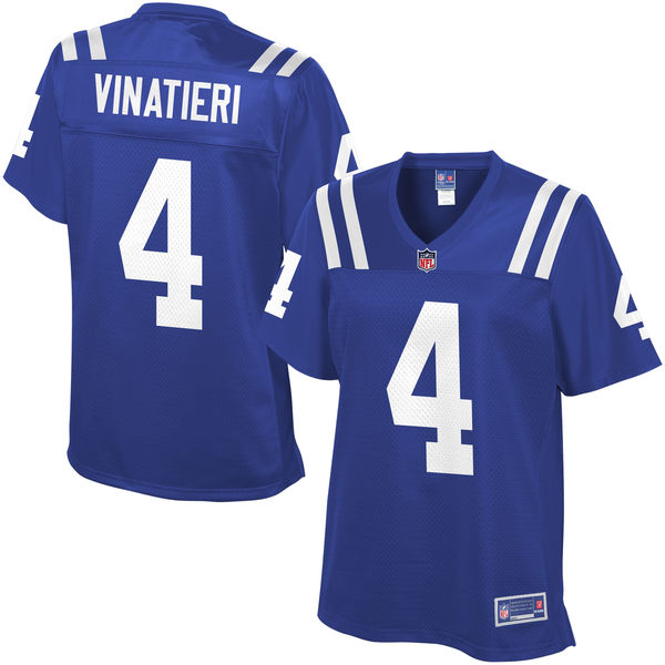 Pro Line Women's Indianapolis Colts Adam Vinatieri Team Color Jersey