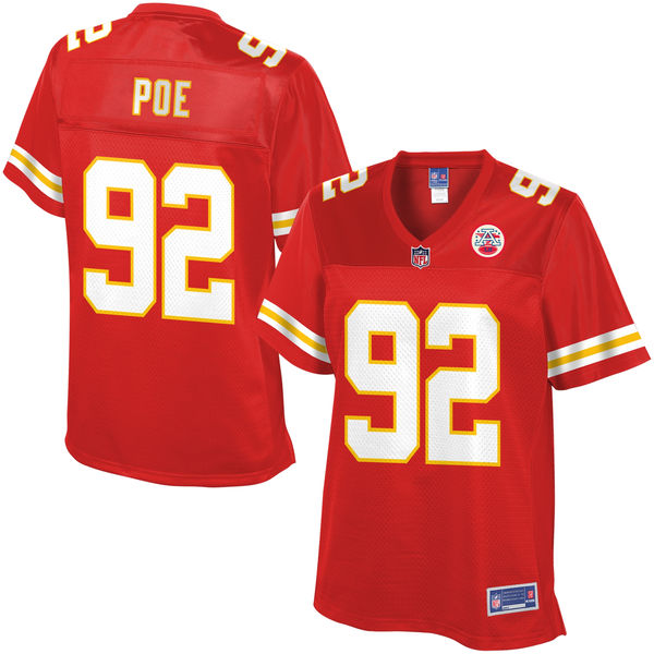 Pro Line Women's Kansas City Chiefs Dontari Poe Team Color Jersey