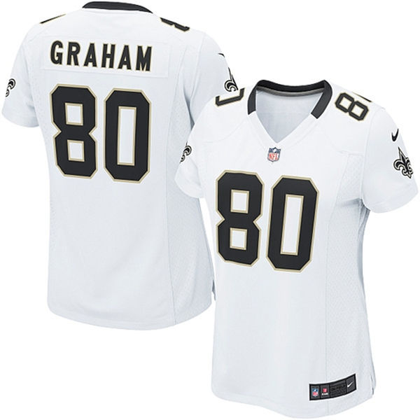 Women's New Orleans Saints Jimmy Graham Nike White Game Jersey