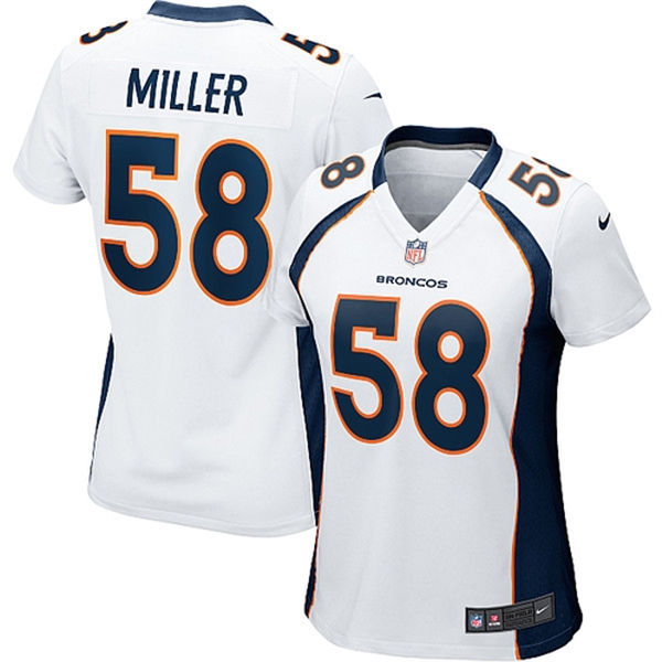 Women's Denver Broncos Von Miller Nike White Game II Jersey