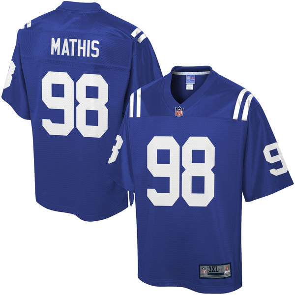 Pro Line Mens Indianapolis Colts Robert Mathis Big & Tall Team Color Jersey