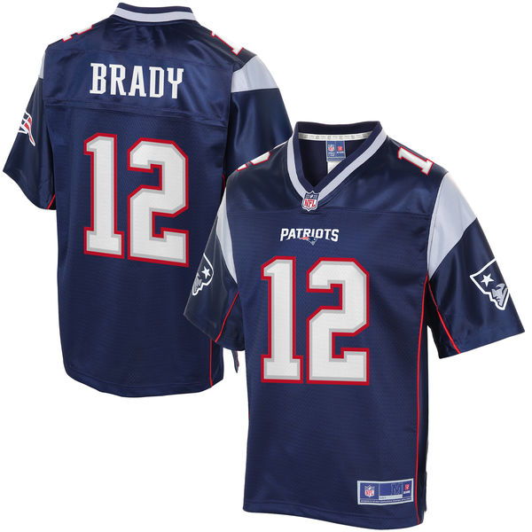 Men's New England Patriots Tom Brady Pro Line Navy Team Color Jersey