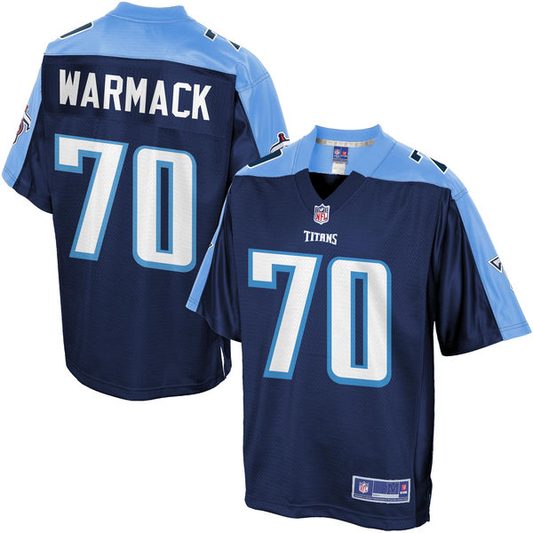 Men's Tennessee Titans Chance Warmack Pro Line Navy Team Color Jersey